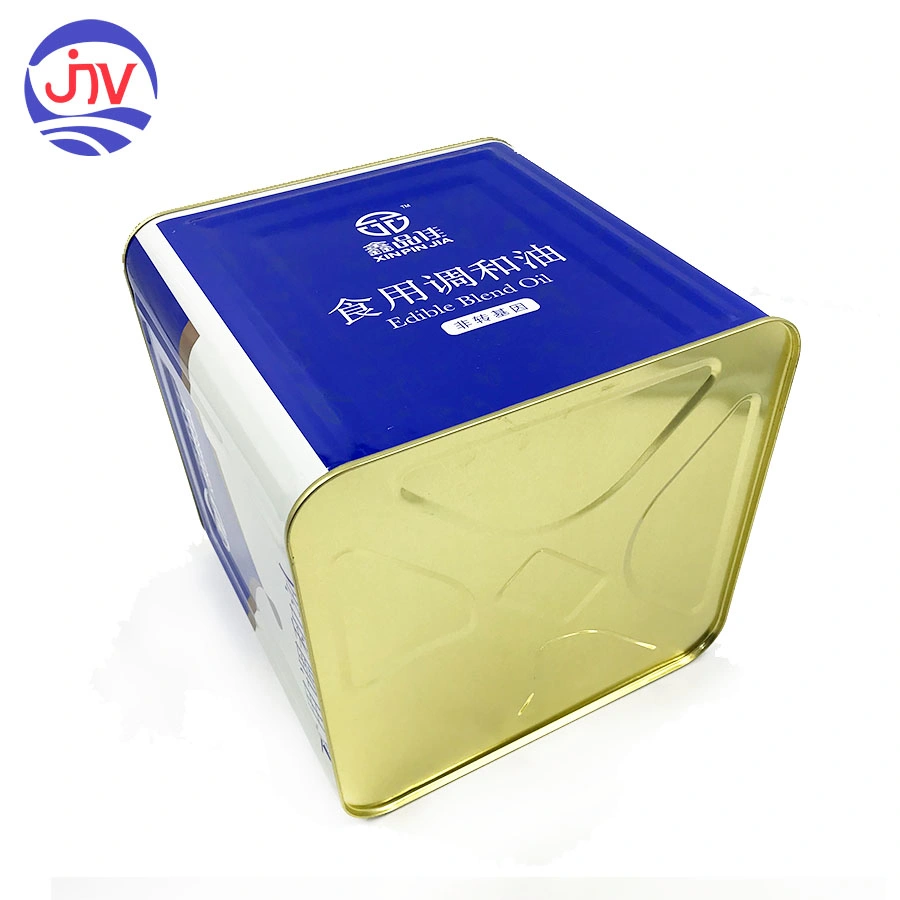 Big Square 10L Tin Can for Groundnut Peanut Oil Container